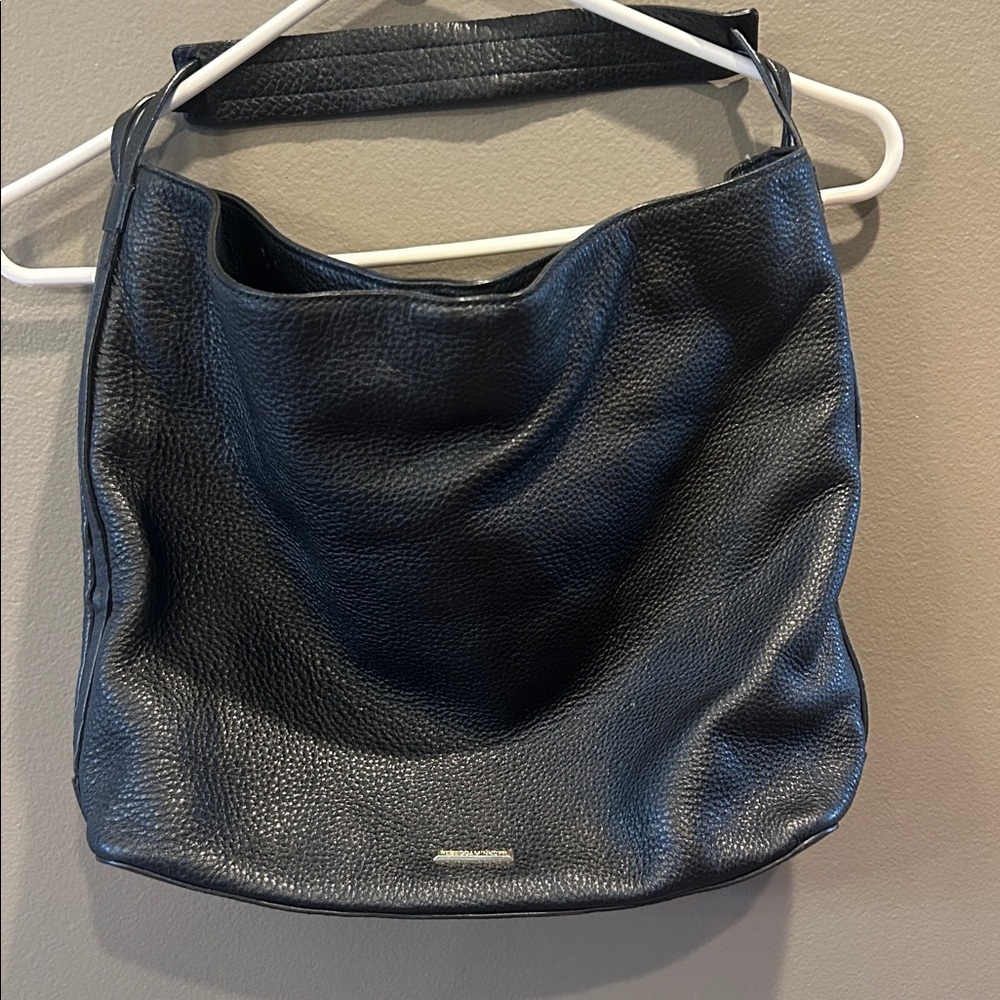 Rebecca Minkoff Isobel Hobo in Black Pebbled Leather